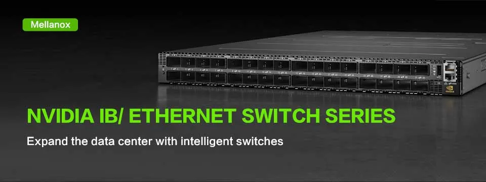 عملکرد شبکه بهبود یافته Mellanox Mqm8790-HS2r کوانتوم Hdr Infiniband Switch 40 Qsfp56 پورت Nvidia 2