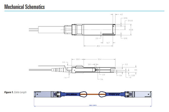 کابل 10 متری QSFP+ Mellanox AOC MC220731V-010 IB FDR Up VPI تا 56Gb/S