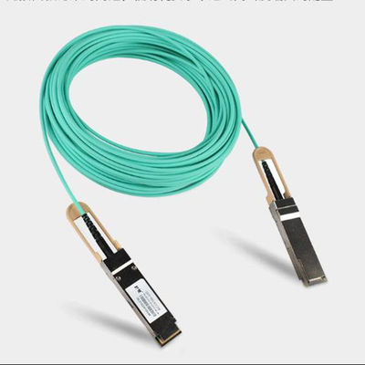 QSFP LSZH Mellanox AOC کابل نوری فعال MFA1A00-C050 100GbE 50m جدید و اصلی