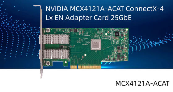کارت رابط شبکه ملانوکس ConnectX-4 Lx EN 25GbE دو پورت SFP28 PCIe3.0 X8 MCX4121A-ACAT