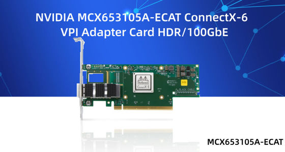 کارت شبکه 10GB Mellanox MCX653105A-ECAT-SP MCX653106A-ECAT
