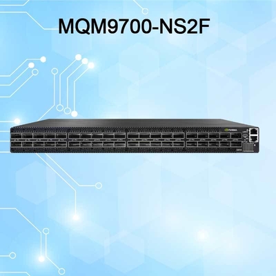 MQM9790-NS2F Mellanox Network Switch P2C Airflow 64 پورت NDR 32 پورت OSFP غیر مدیریت شده