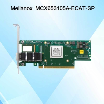 کارت شبکه اینفینی‌بند Nvidia MCX653105A-Ecat-Sp Connectx6 تک پورت Osfp56 EDR 100GB/S Vpi