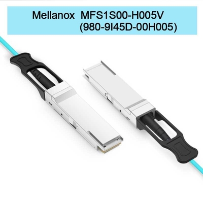 MFS1S00-H005V(980-9I45D-00H005) کابل نوری فعال AOC تا 200 گیگابیت بر ثانیه IB HDR QSFP56 5 متر