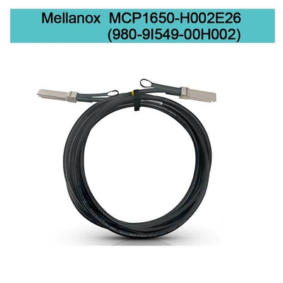 MCP1650-H002E26 ((980-9I549-00H002) کابل Mellanox Dac مس منفعل Ib HDR تا 200GB / S Qsfp56 2M