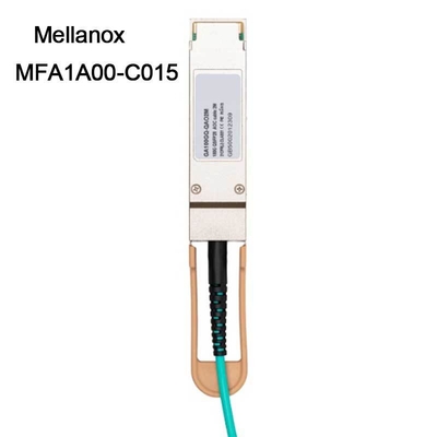 کابل اترنت 100GbE QSFP LSZH Mellanox AOC MFA1A00-C015 15m