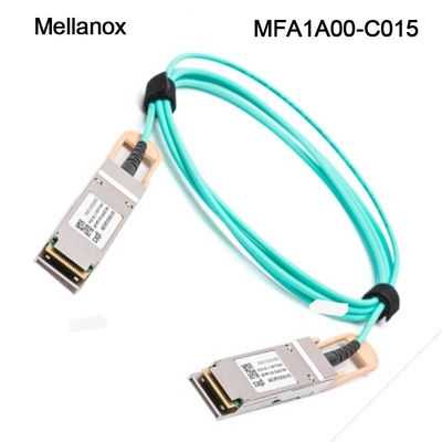 کابل اترنت 100GbE QSFP LSZH Mellanox AOC MFA1A00-C015 15m