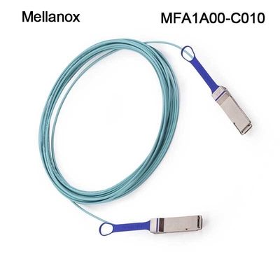 کابل نوری فعال LSZH LSZH QSFP28 AOC MFA1A00-C010 10m 100GbE