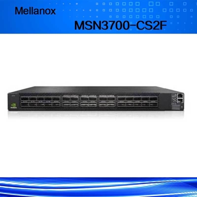 سوئیچ شبکه FDR Mellanox MSN3700-CS2F 100GbE 1U 2 منابع تغذیه (AC)