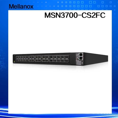 سوئیچ شبکه کومولوس لینوکس 2 AC سوئیچ شبکه ملانوکس MSN3700 - CS2FC 100GbE 1U 32 پورت QSFP28
