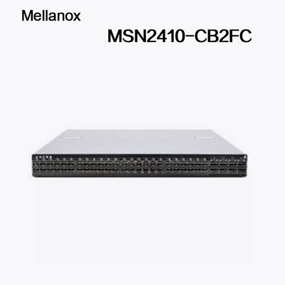 MSN2410-CB2FC ملانوکس sN2410 سوئیچ شبکه ملانوکس کومولوس لینوکس 48 پورت SFP28 8 پورت QSFP28