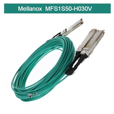 Infiniband Mellanox AOC MFS1S50-H030V VPI HDR & ETH 2x100Gb/S 30M QSFP56 جدید و اصلی