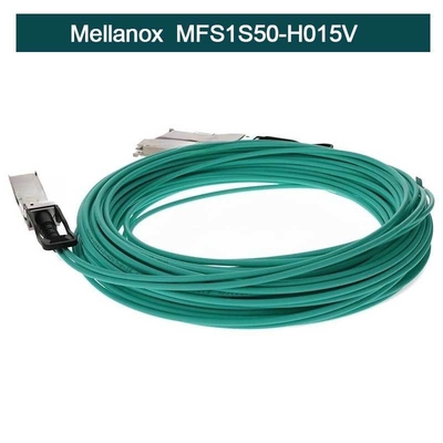 کابل MFS1S50-H015V Mellanox Aoc InfiniBand Active Copper QSFP+ به SFP+ مونتاژ کابل