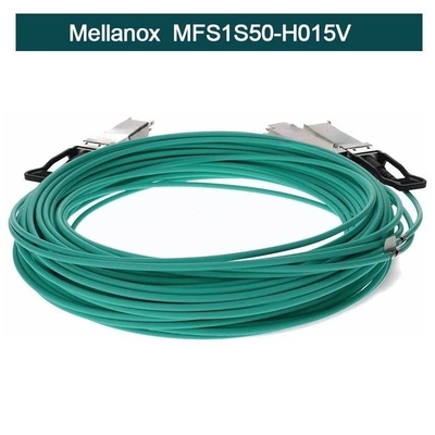کابل MFS1S50-H015V Mellanox Aoc InfiniBand Active Copper QSFP+ به SFP+ مونتاژ کابل