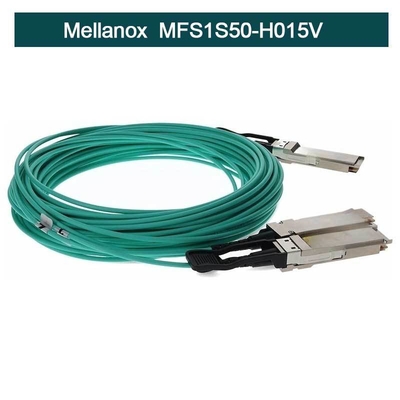 کابل MFS1S50-H015V Mellanox Aoc InfiniBand Active Copper QSFP+ به SFP+ مونتاژ کابل