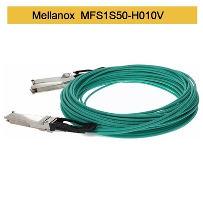 کابل فیبر نوری فعال MFS1S50-H010V 200GbE تا 2x100GbE کابل فیبر نوری InfiniBand کابل ملانوکس AOC