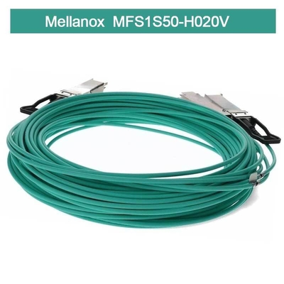 IB HDR MMF Splitter Mellanox AOC Cable MFS1S50-H020V (QSFP56 تا 2xQSFP56)