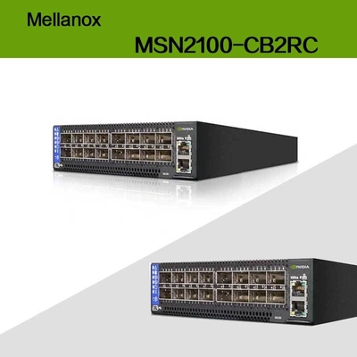 حداکثر سرعت EDR Nvidia Mellanox Spectrum بر اساس سوئیچ اترنت 100 گیگابیت بر ثانیه 1U Open با Cumulus Linux MSN2100-CB2RC 16 پورت Qsfp28
