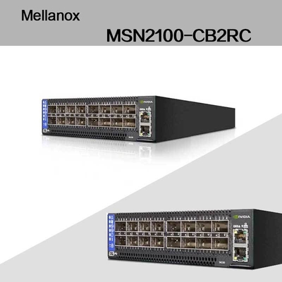 حداکثر سرعت EDR Nvidia Mellanox Spectrum بر اساس سوئیچ اترنت 100 گیگابیت بر ثانیه 1U Open با Cumulus Linux MSN2100-CB2RC 16 پورت Qsfp28