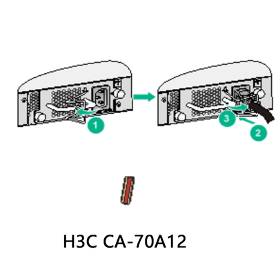 H3c Ca-70A12 منبع برق ثابت با عملکرد بالا برای دستگاه ها کارتن 2.5A