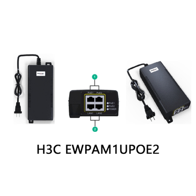 آداپتور برق شبکه H3c Ewpam1upoe2 60 پورت 55W-1V-1.1A-DC >200Mbps کارتن