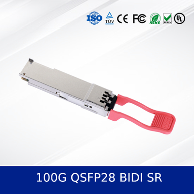 ماژول فرستنده و گیرنده نوری 100G QSFP28 BIDI SR با طراحی دو طول موج و چگالی بالا و توان کم