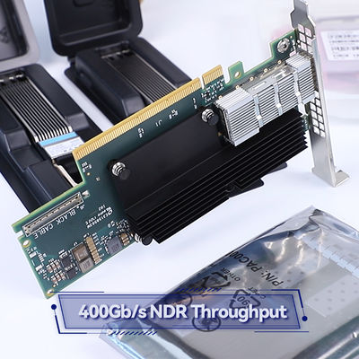 آداپتور Nvidia Connectx-7 MCX75310aas-Neat (900-9X766-003N-SQ0) تک پورت Osfp Infiniband: Ndr 400GB/S (سرعت پیشفرض) اترنت: 400gbe
