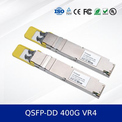 ماژول فرستنده و گیرنده نوری 400G QSFP-DD VR4 با برد 50 متر، PAM4، CMIS 5.0