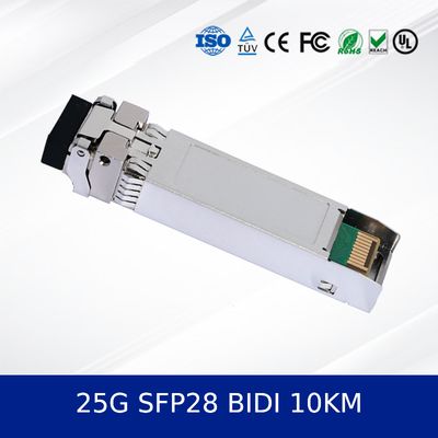 25G SFP28 SR 100M ماژول گیرنده نوری 850nm 100m OM4 MMF با DDM