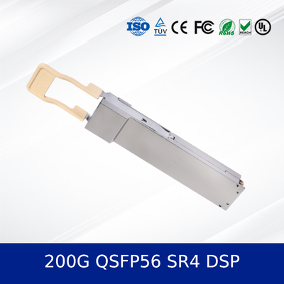 ماژول فرستنده و گیرنده نوری اترنت با کارایی بالا 200G QSFP56 SR4 DSP جدید