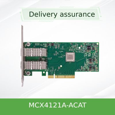 MCX4121A-ACAT کارت اترنت دوگانه آداپتور کارت شبکه ملانوکس ConnectX-4 Lx EN 25GbE SFP28
