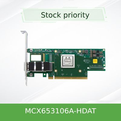 کارت شبکه MCX653106A-HDAT Mellanox با سرعت 200 گیگابیت بر ثانیه، دارای 4 پورت اترنت 50 گیگابیت بر ثانیه