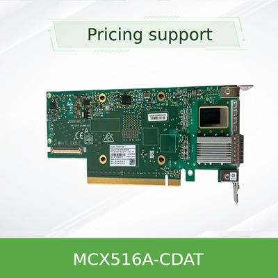 آداپتور برگه داده کارت شبکه دو پورت QSFP28 Mellanox 100gbe MCX516A-CDAT PCIe 4.0 X16 Tall Bracket