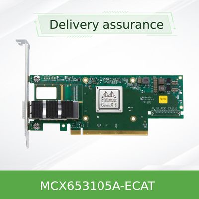 کارت شبکه 100GbE VPI Mellanox MCX653105A-ECAT تک پورت QSFP56 100GbE