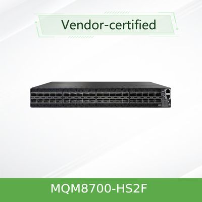 MQM8700-HS2F(920-9B110-00FH-0MD)  سوئیچ شبکه کوانتومی Mellanox Hdr، 40 پورت، 200 گیگابیت بر ثانیه، 40 پورت اینفینی‌بند