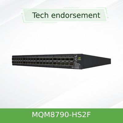 40 پورت QSFP56 Mellanox Quantum Hdr Infiniband Switch 200 گیگابایت در ثانیه MQM8790-HS2F