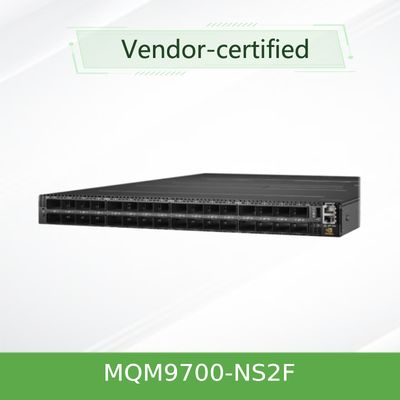 سوئیچ شبکه Mellanox Infiniband MQM9700-NS2F (920-9B210-00FN-0M0) با سرعت 400G و ظرفیت 16.8 ترابیت بر ثانیه، مناسب برای سرور