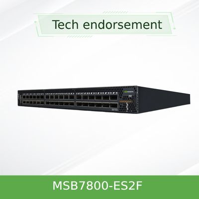 MSB7800-ES2F Switch Infiniband Mellanox EDR 36 Port Non Blocking Management