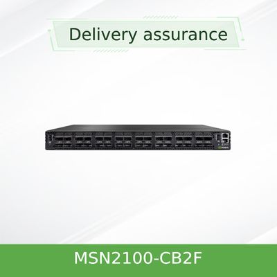 سوئیچ 2 هسته ای با عمق کوتاه Mellanox SN2000 MSN2100-CB2F 100GbE 1U 16 پورت QSFP28 2 منبع تغذیه AC X86