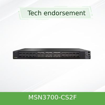 سوئیچ شبکه Mellanox MSN3700-CS2F 100GbE 1U با 2 منبع تغذیه (AC)