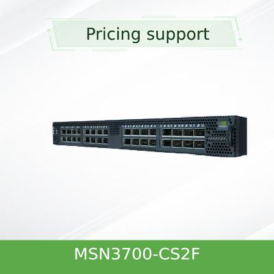 لوازم سوئیچ شبکه ملانوکس (AC) MSN3700-CS2F با عمق استاندارد CPU P2C ریل جریان هوا