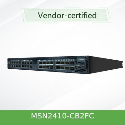 MSN2410-CB2FC ملانوکس sN2410 سوئیچ شبکه ملانوکس کومولوس لینوکس 48 پورت SFP28 8 پورت QSFP28