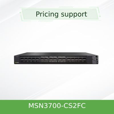 سوئیچ شبکه کومولوس لینوکس 2 AC سوئیچ شبکه ملانوکس MSN3700 - CS2FC 100GbE 1U 32 پورت QSFP28