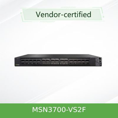 MSN3700-VS2F 200GbE سوئیچ شبکه ملانوکس SN3000 1U Rack Mount