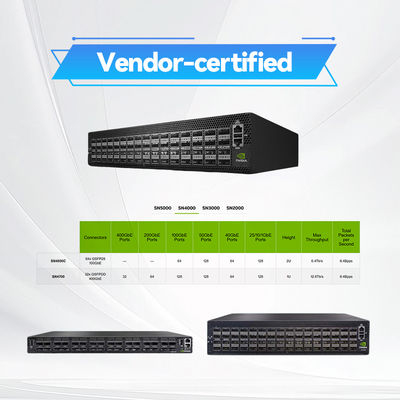 سوئیچ شبکه اترنت باز Spectrum-3 Mellanox 400GbE 1U MSN4700-WS2FC