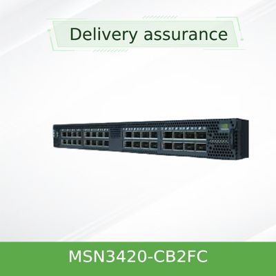 سوئیچ شبکه 25GbE/100GbE 1U Mellanox مبتنی بر MSN3420-CB2FC Spectrum-2
