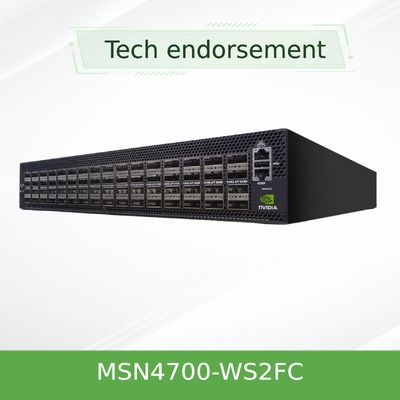 سوئیچ شبکه اترنت باز Spectrum-3 Mellanox 400GbE 1U MSN4700-WS2FC