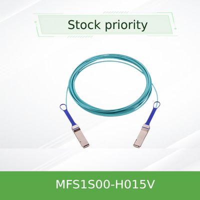 MFS1S00-H015V کابل نوری فعال Aoc 200Gb/S IB HDR QSFP56 15m