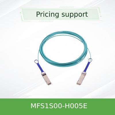 کابل‌های 5 متری QSFP56 MMF Mellanox AOC HDR MFS1S00-H005E 200 گیگابایت بر ثانیه