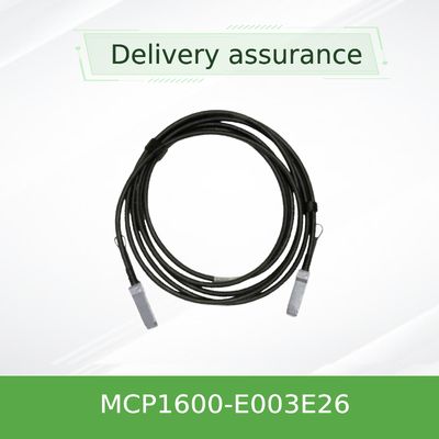 کابل مسی اتصال مستقیم MCP1600-E003E26 InfiniBand EDR تا 100Gb/S QSFP28 3m مشکی 26AWG